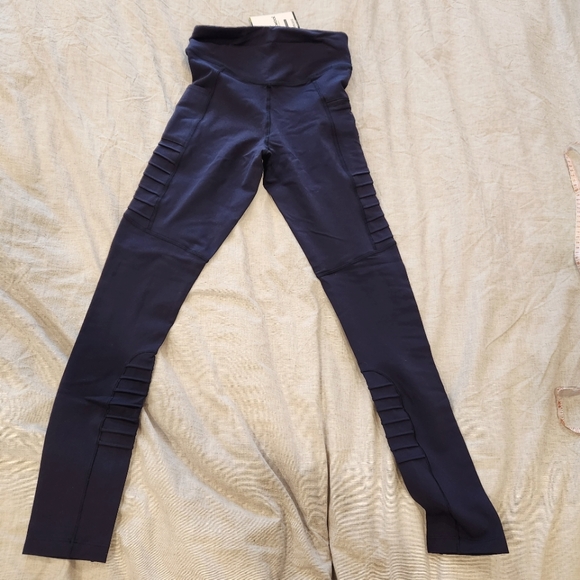 Nwt Smartwool moto tights leggings navy - Picture 6 of 9